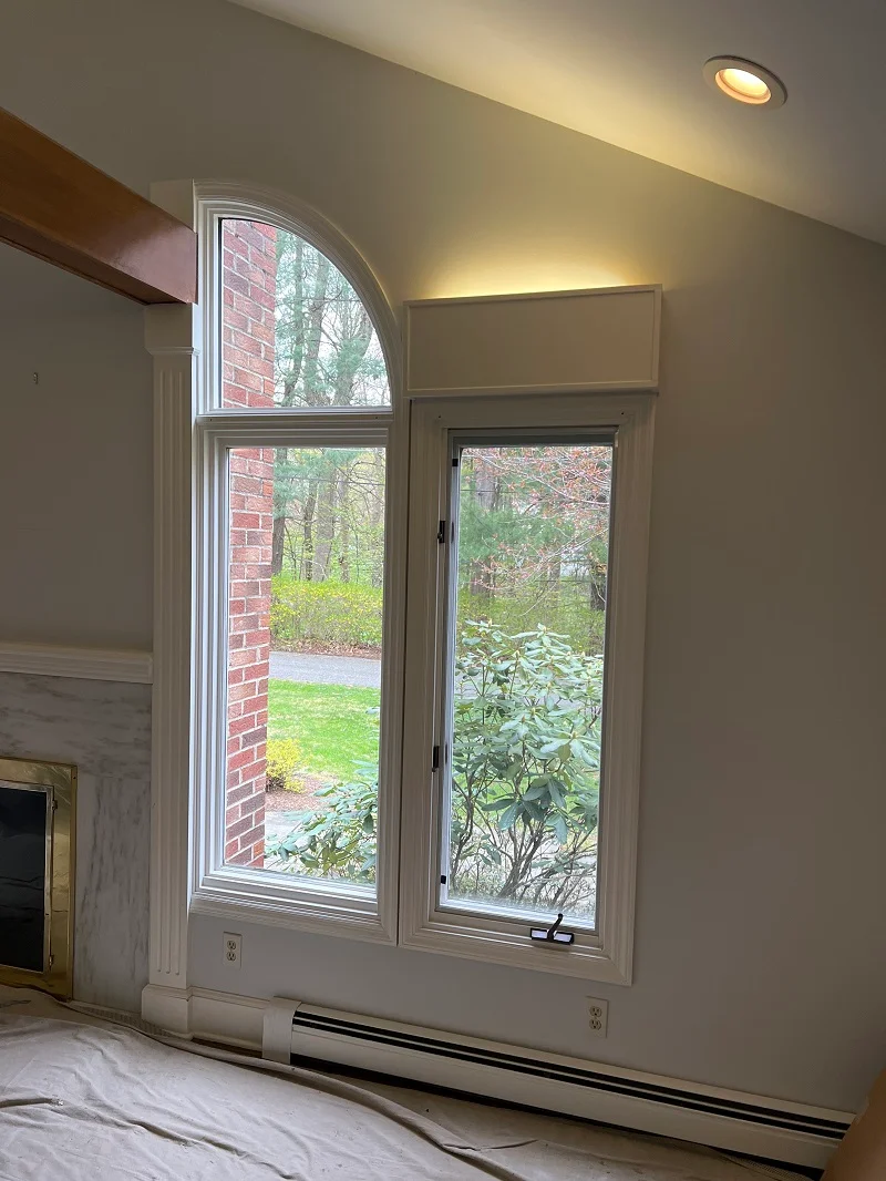 Speciality shaped window installation Ridgefield
